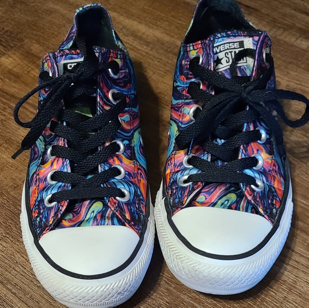 Rainbow swirl silky Converse